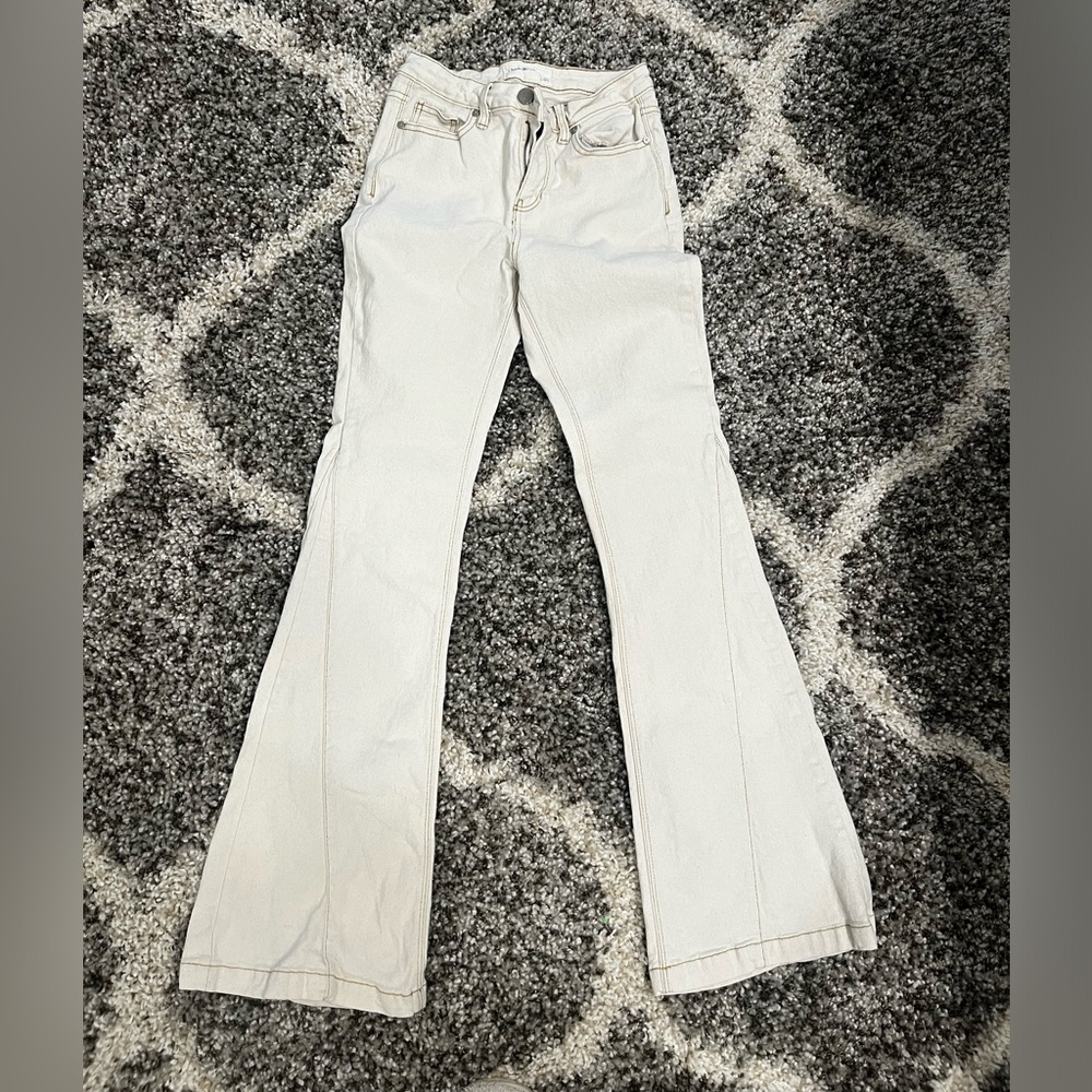 Ban jara cream flare jeans